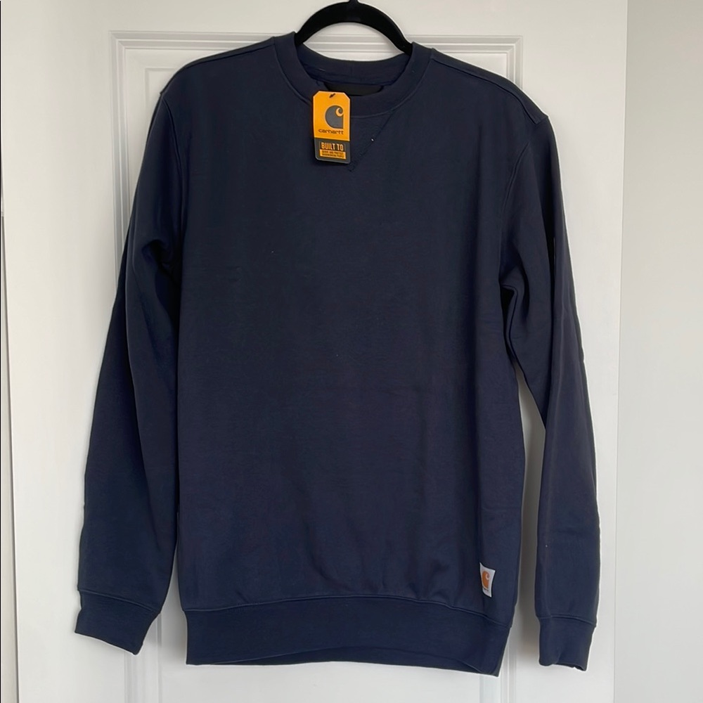 Carhartt Men's Deep Blue Crewneck Sweater
